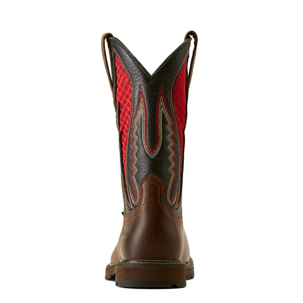 Ariat Men's Groundbreaker VentTEK Steel Toe Work Boot (Brown/Red)