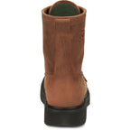 Justin Livestock 8" Men's Lace Up Cowhide Workboots Boots (Aged Bark Brown)