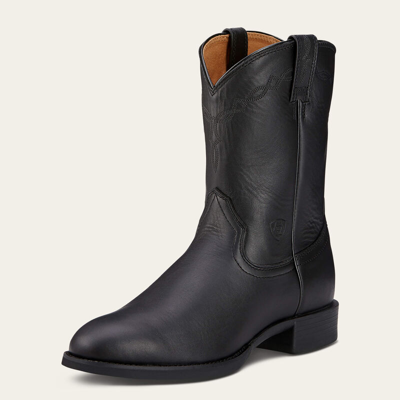 Ariat Men's Heritage Roper Western Boots - Round Toe - (Black)