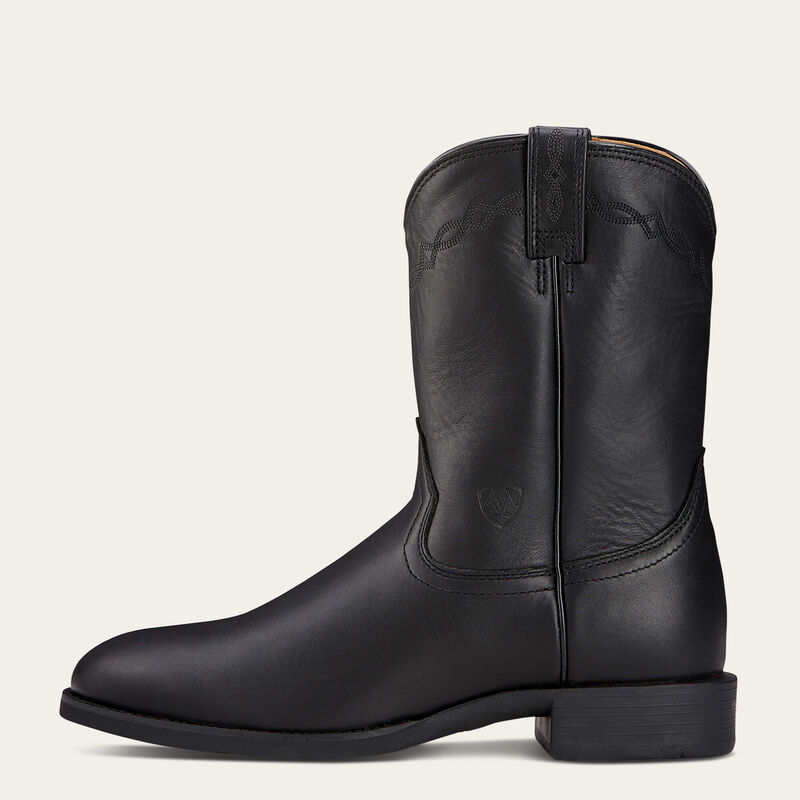 Ariat Men's Heritage Roper Western Boots - Round Toe - (Black)