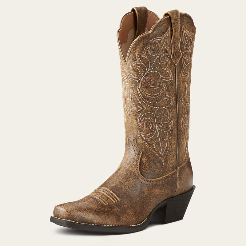 Ariat Women's Round Up Square Toe Western Boot (Vintage Bomber)