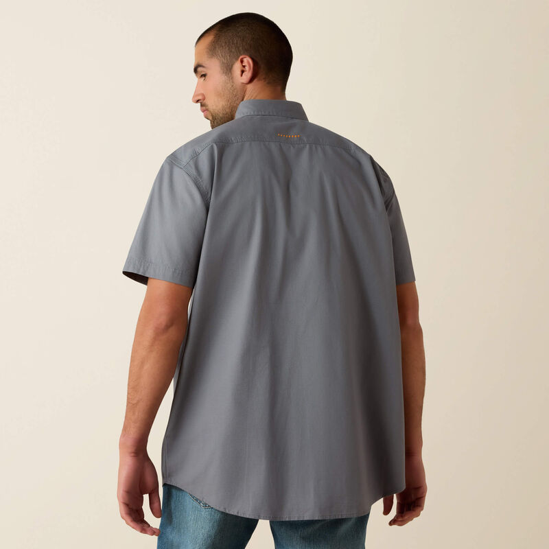 Rebar Made Tough DuraStretch Work Shirt - (Steel)