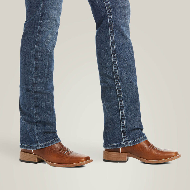 ARIAT Women's R.E.A.L. Mid Rise Arrow Gianna Straight Jean