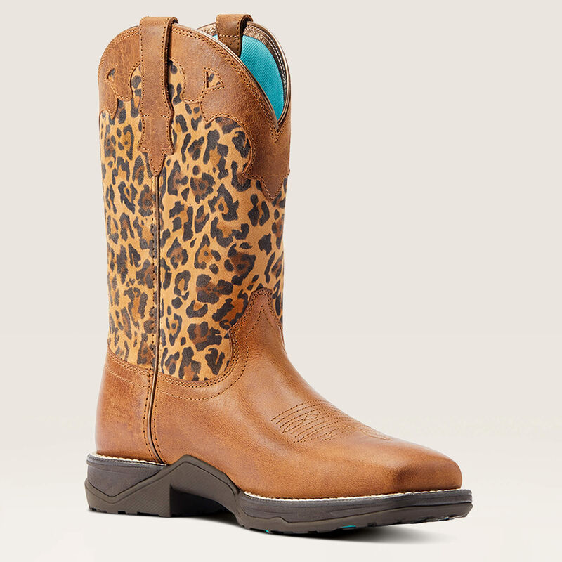 Ariat Women's Anthem Savanna Western Boot (Tortuga Print/Leopard Print)
