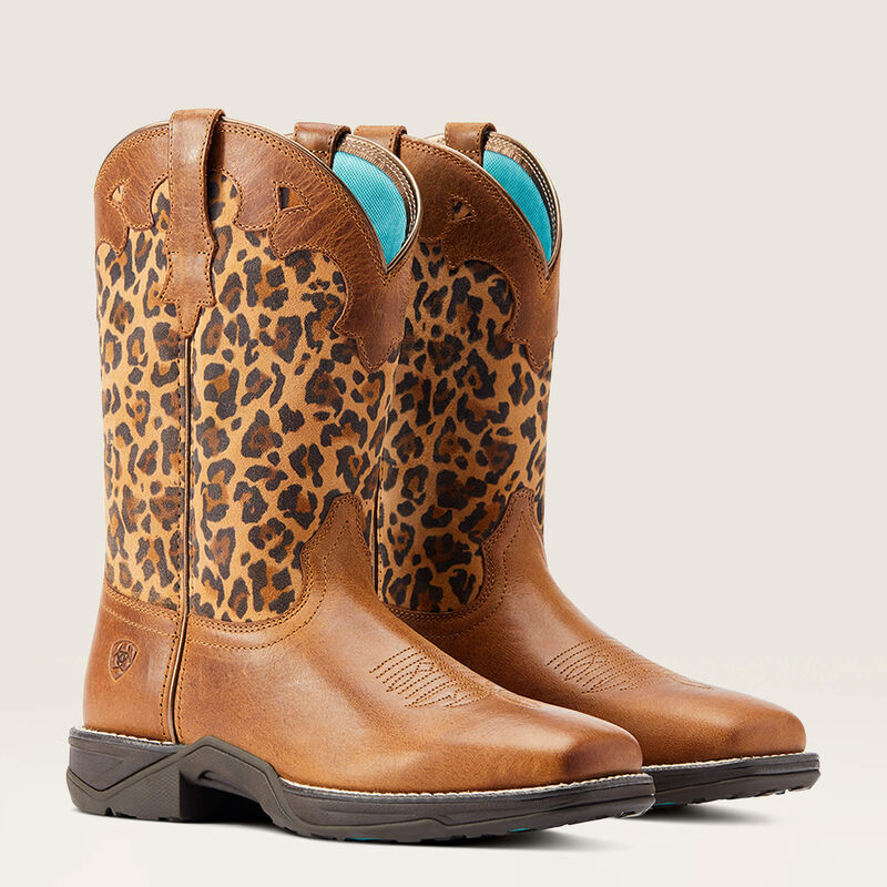 Ariat Women's Anthem Savanna Western Boot (Tortuga Print/Leopard Print)