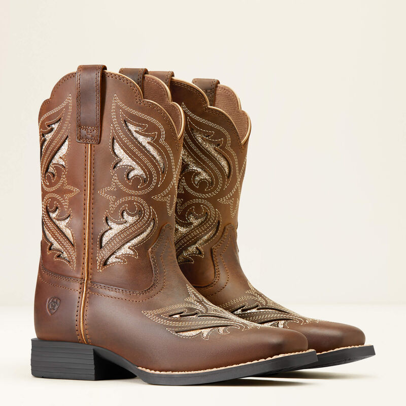 Ariat Round Up Bliss Western Boot (Big Kid's Footwear)