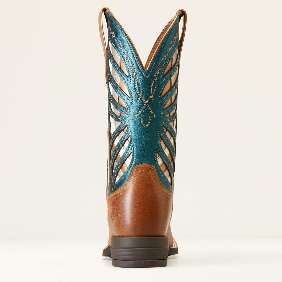 Women's Ariat Longview Western Boot (Buttered Rum/Metallic Sea)