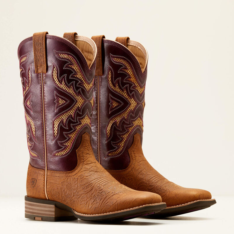 Ariat Women's Angelo VentTEK 360 Wide Square Toe Western Boot