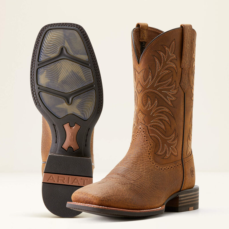 ARIAT Men's Oakwood Cowboy Boot (Earth/Distressed Brown)