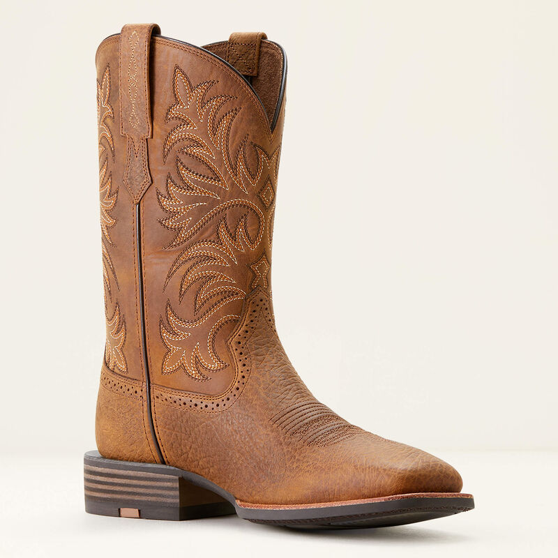 ARIAT Men's Oakwood Cowboy Boot (Earth/Distressed Brown)