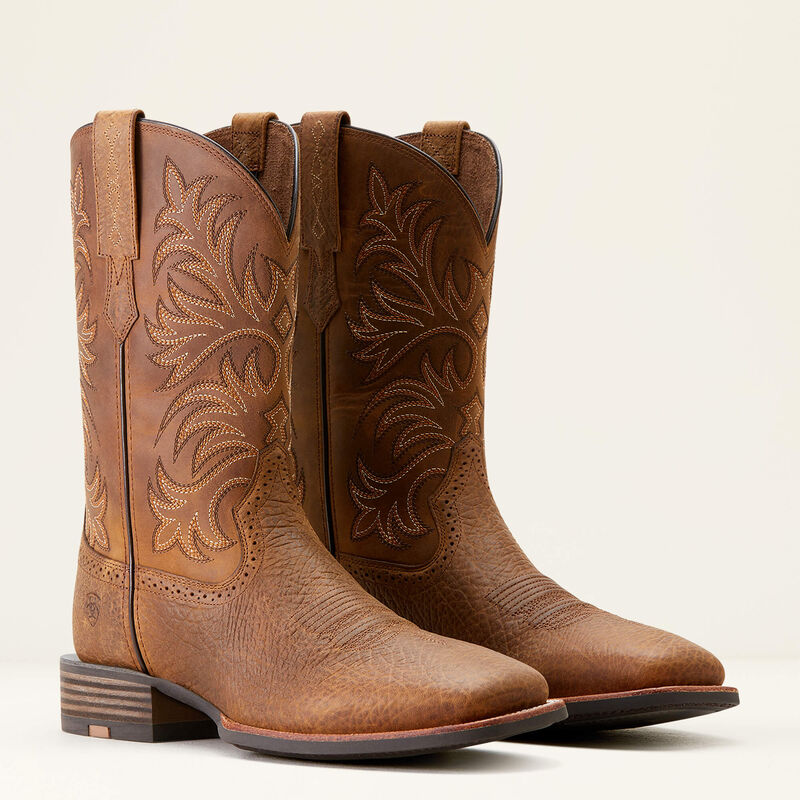 ARIAT Men's Oakwood Cowboy Boot (Earth/Distressed Brown)