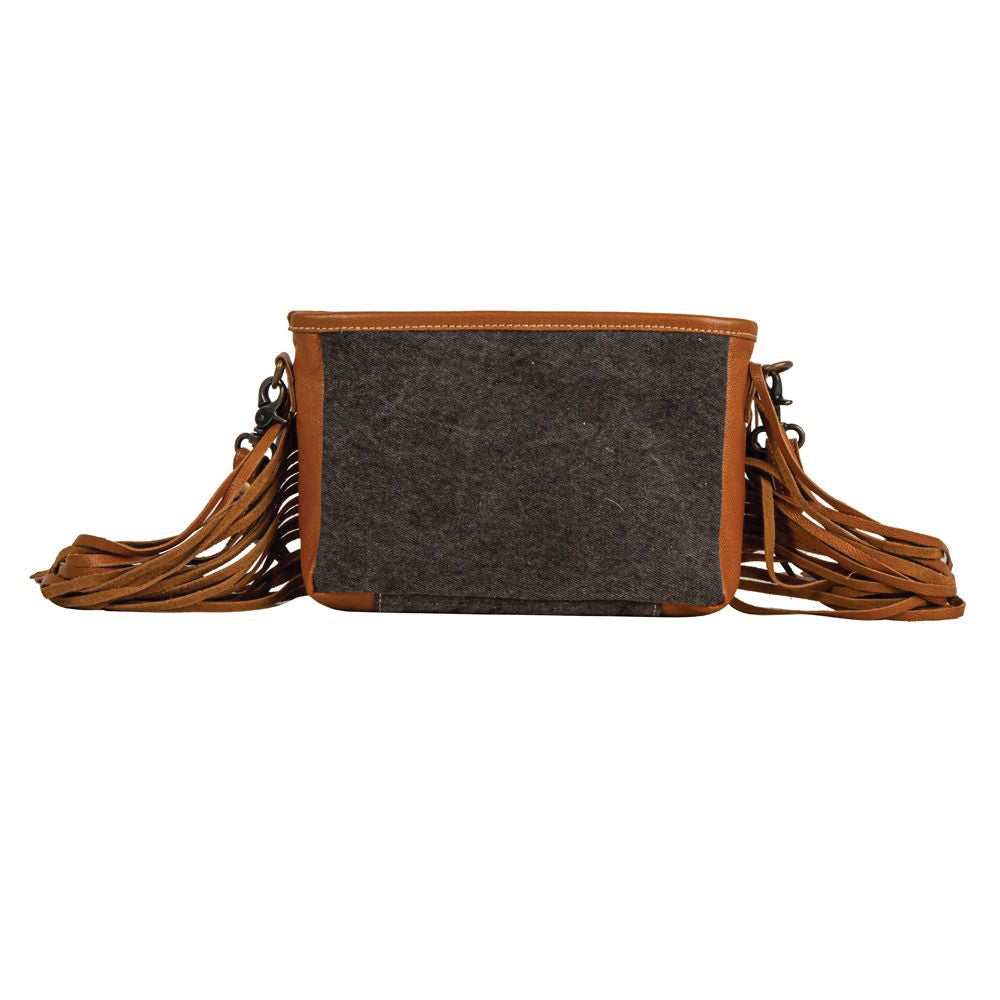 MYRA Mojave Paisley Fringed Small Crossbody Bag