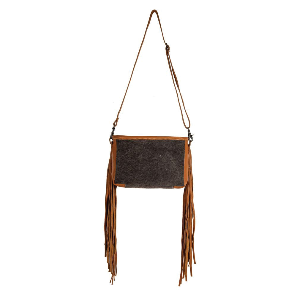 MYRA Mojave Paisley Fringed Small Crossbody Bag