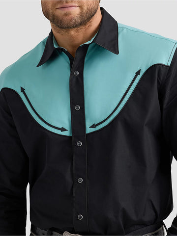 Wrangler® Men's Rodeo Ben Western Snap Shirt