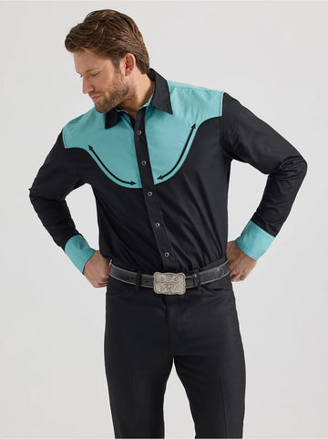 Wrangler® Men's Rodeo Ben Western Snap Shirt