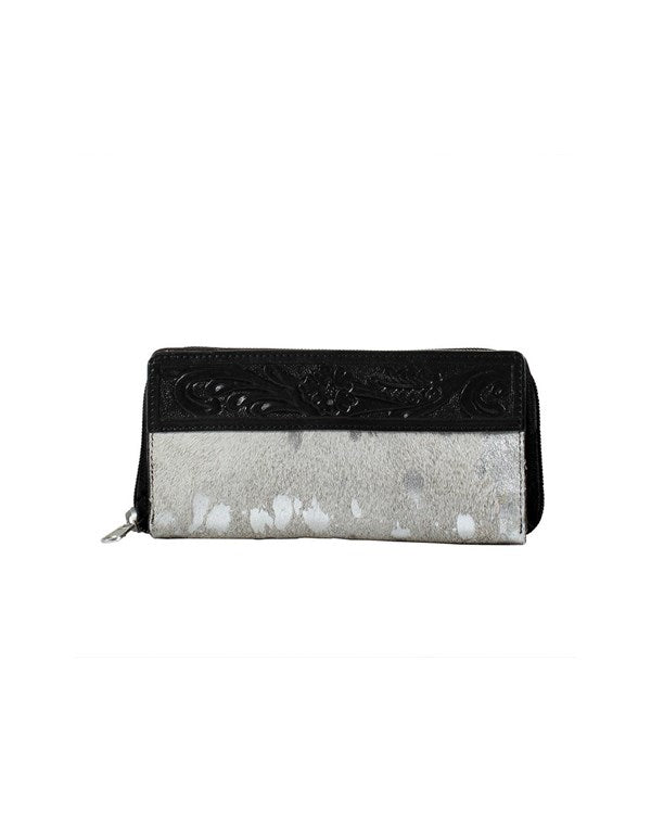 Angel Ranch Women's Tooled Leather Yoke Wallet