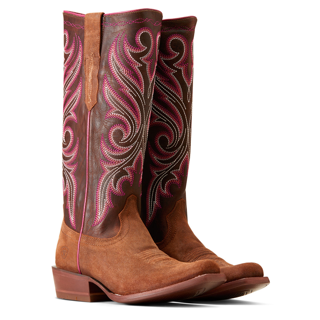 Ariat Womens Futurity Starlight StretchFit Terracotta Roughout-Brazen Tan Boot