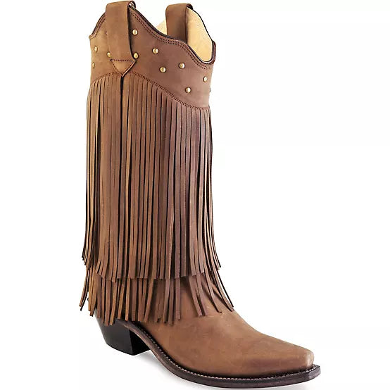 Old West Women's 12 in. Western Boots (Nubuck)