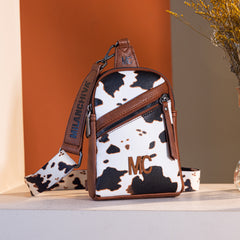 Montana West Milan Chiva Sling Bag/Crossbody/Chest Bag (Brown)