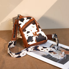 Montana West Milan Chiva Sling Bag/Crossbody/Chest Bag (Brown)