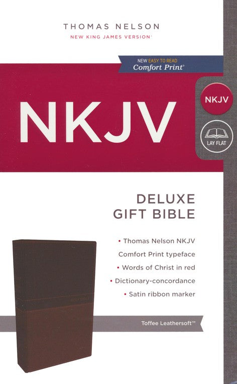 NKJV Deluxe Gift Bible (Brown/Toffee LeatherSoft)