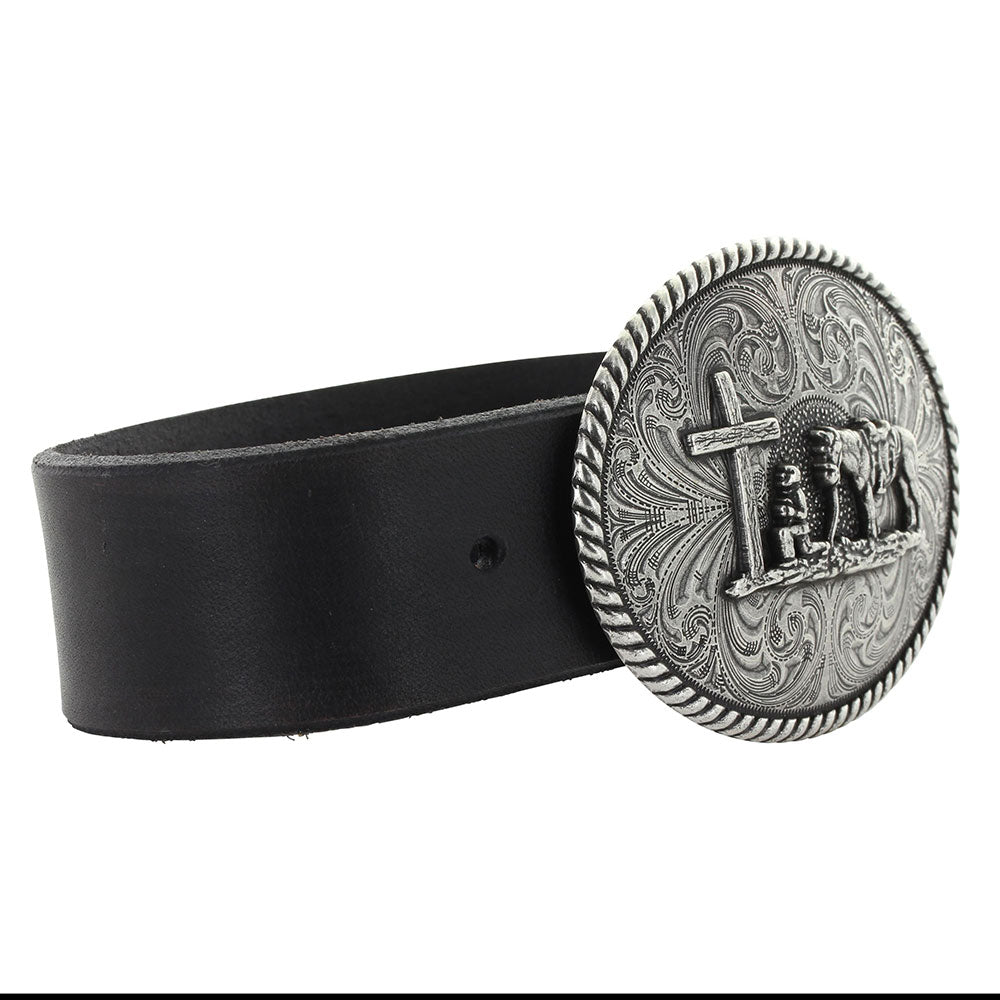 "Christian Cowboy" Montana Silversmiths Attitudes Collection Belt Buckle