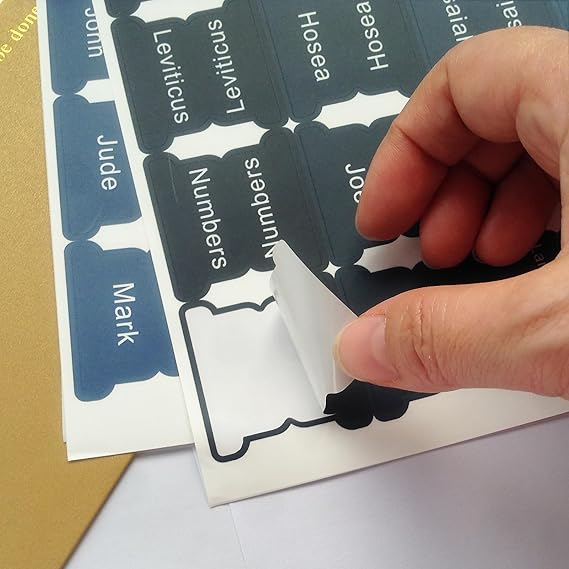 120 (Large Font Size) Bible Tabs Easy to Read