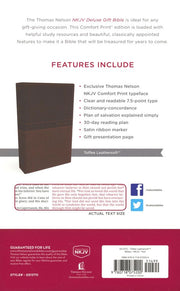 NKJV Deluxe Gift Bible (Brown/Toffee LeatherSoft)