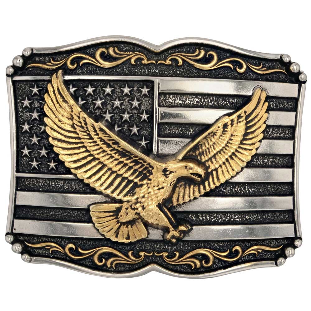 "Soaring Liberty" Montana Silversmiths Attitudes Collection Belt Buckle
