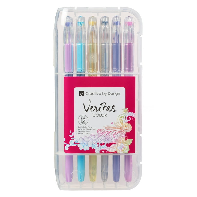 Veritas Assorted Gel Pen Set 12 Piece