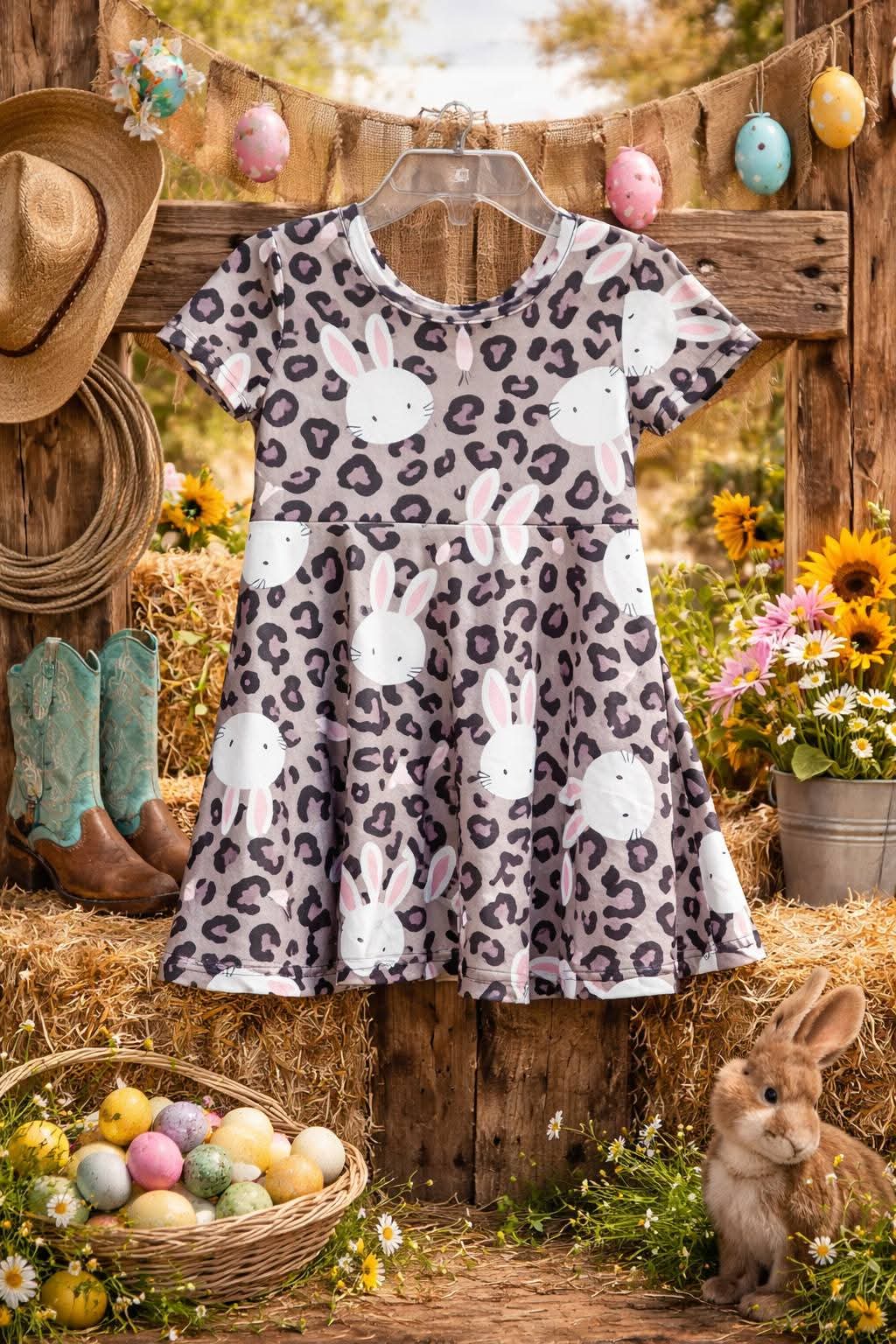 Leopard Print Bunny Dress