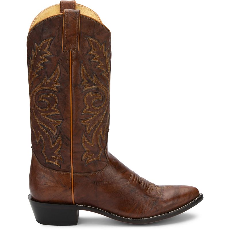 Justin Men's Elmer 13" Western Boot (Chestnut Marbled Deerlite)