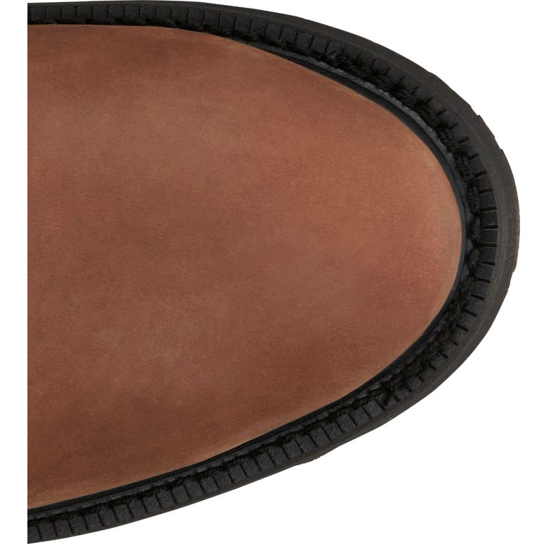Justin 10" Round Up Men's Cowhide Steel Toe Boots (Aged Bark Brown)