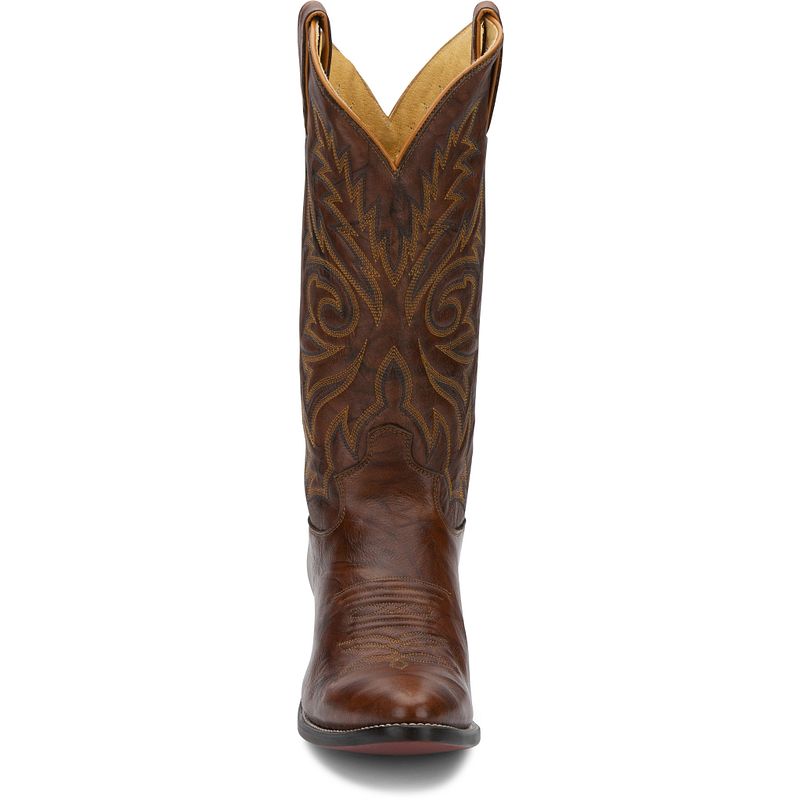 Justin Men's Elmer 13" Western Boot (Chestnut Marbled Deerlite)