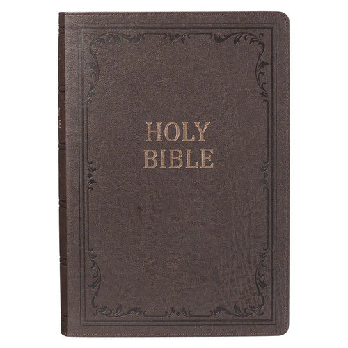 Super Giant Print Bible Dark Brown Faux Leather (KJV)