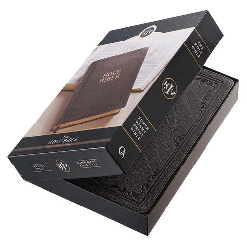 Super Giant Print Bible Dark Brown Faux Leather (KJV)