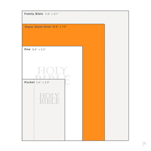 Super Giant Print Bible Dark Brown Faux Leather (KJV)