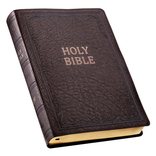 Super Giant Print Bible Dark Brown Faux Leather (KJV)