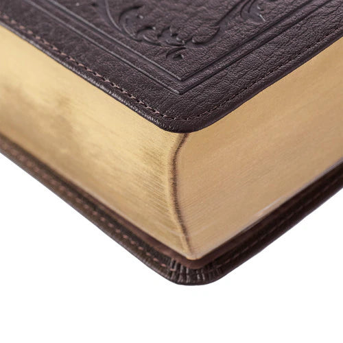 Super Giant Print Bible Dark Brown Faux Leather (KJV)