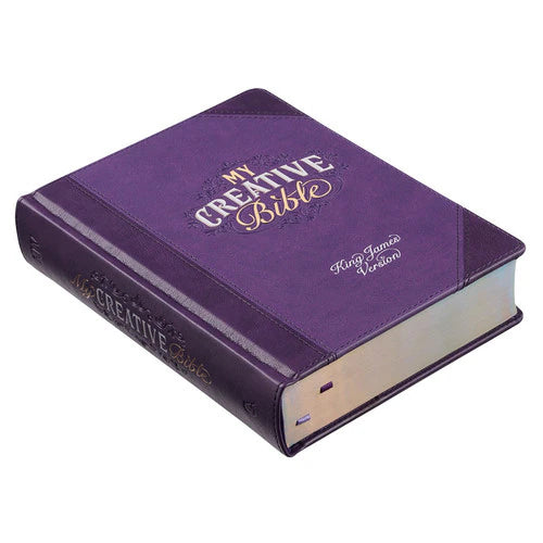 My Creative Bible - Purple Faux Leather Hardcover (KJV)