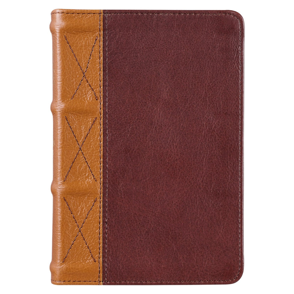 Saddle Tan & Butterscotch Large Print Compact Bible (KJV)