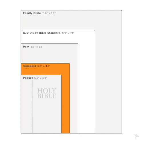 Saddle Tan & Butterscotch Large Print Compact Bible (KJV)