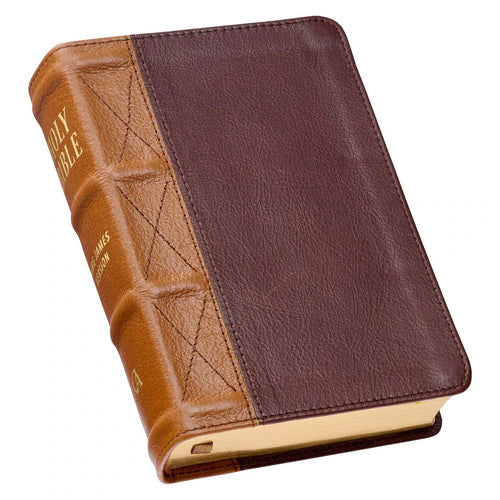 Saddle Tan & Butterscotch Large Print Compact Bible (KJV)