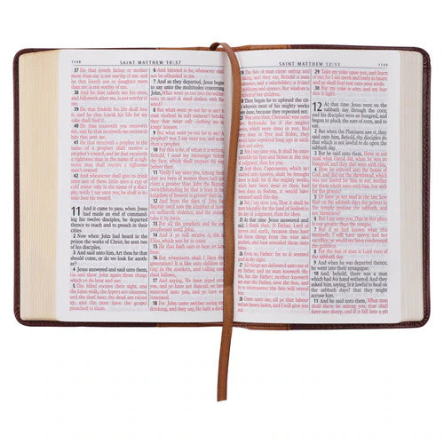 Saddle Tan & Butterscotch Large Print Compact Bible (KJV)