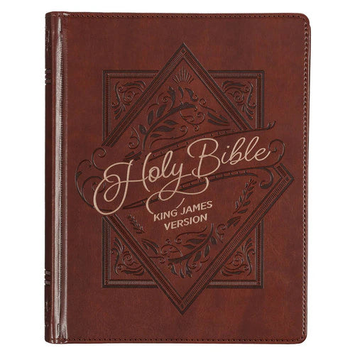 Saddle Tan Faux Leather Note Taking Bible (KJV) - Hardcover