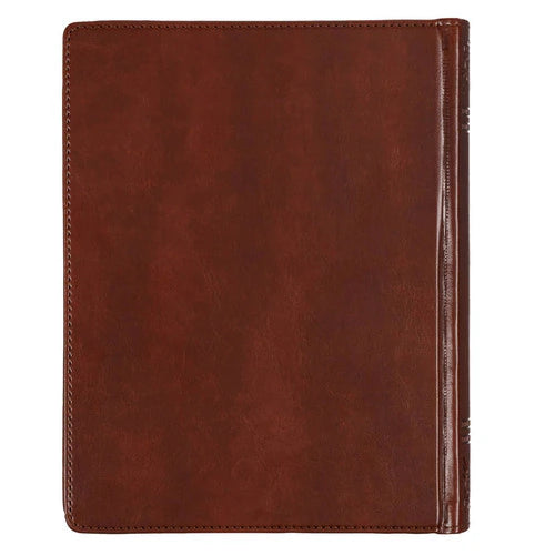 Saddle Tan Faux Leather Note Taking Bible (KJV) - Hardcover