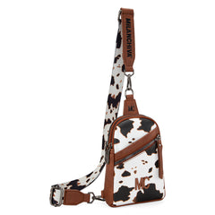 Montana West Milan Chiva Sling Bag/Crossbody/Chest Bag (Brown)