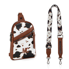 Montana West Milan Chiva Sling Bag/Crossbody/Chest Bag (Brown)