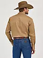 Wrangler Men's Cowboy Cut® Firm Finish Twill Western Snap Work Shirt