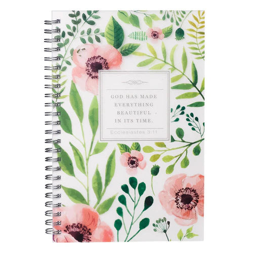 Everything Beautiful PVC Cover Spiral Notebook - Ecclesiastes 3:11